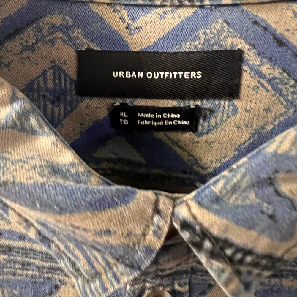 Urban Outfitters cotton boho button up shirt XL